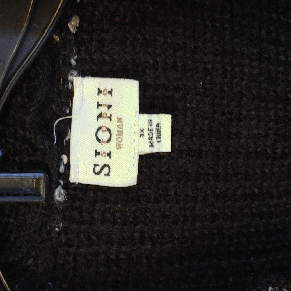 Black Ruffle Cardigan - Picture 3 of 3
